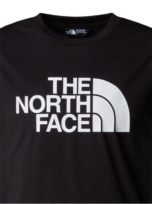 T-shirt bambino The North Face nera con logo NORTH FACE | NF0A8EHGJK3